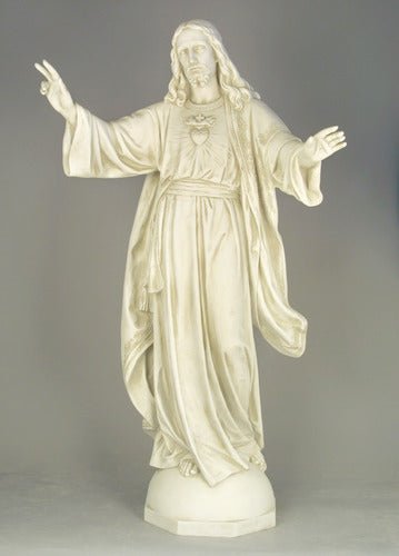 Lifesize Blessing Jesus Sacred Heart 48 Outdoor/Indoor Statue - Bella Statues