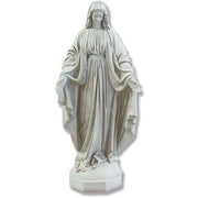 Lifesize Religious Virgin Mary - 42 H Outdoor/Indoor Statue - Bella Statues