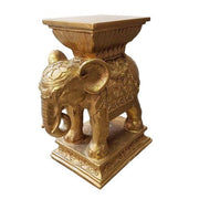 Elephant Indian Pedestal 18 Outdoor/Indoor Statue - Bella Statues