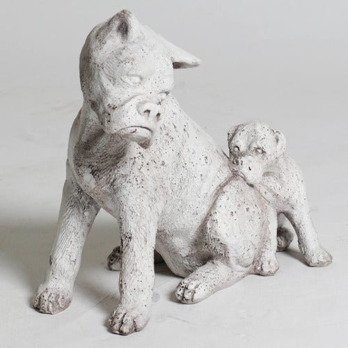 Boxer Dog And Pup Outdoor/Indoor Statue - Bella Statues