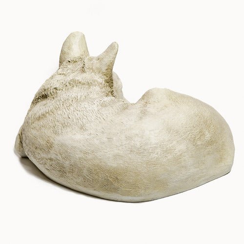 Curled up Shepherd Dog Outdoor/Indoor Statue - Bella Statues