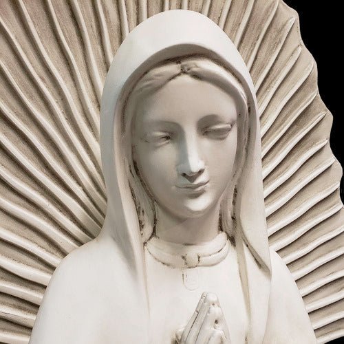 Lifesize Our Lady Guadalupe Mary with Starburst Outdoor/Indoor Statue - Bella Statues