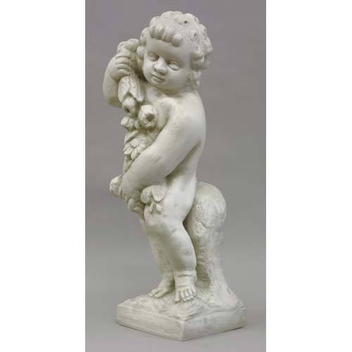 Spring Season Cherub 24 H Outdoor/Indoor Statue - Bella Statues