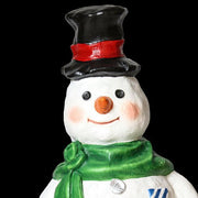 Custom Painted Lifesize Stone Cold Snowman 37 Outdoor/Indoor Statue - Bella Statues