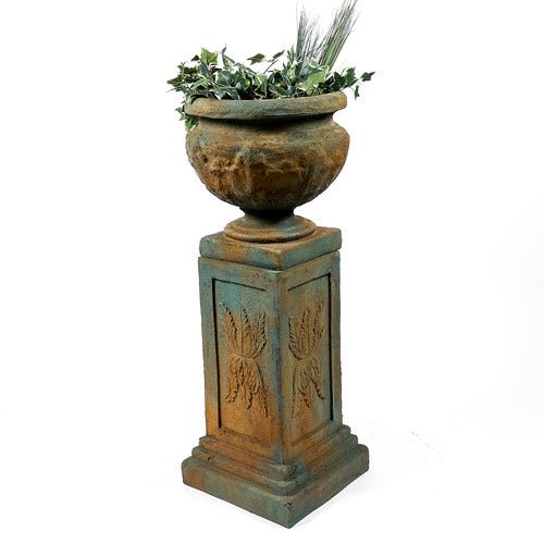 Rough Leaf Urn 16 Outdoor/Indoor Statue - Bella Statues