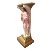 Custom Painted Lifesize Devotion Angel Prayer Ped 38 Outdoor/Indoor Statue - Bella Statues
