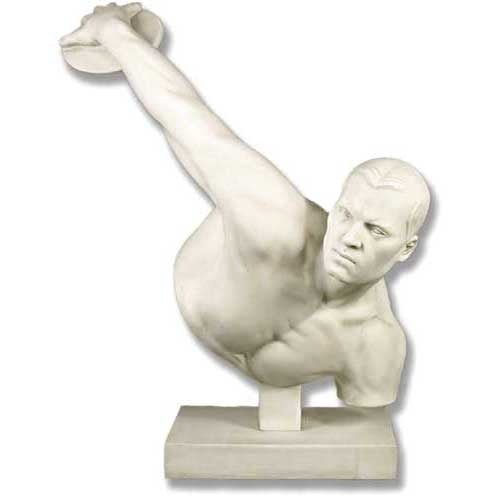 Discus Thrower Olympic 27 Outdoor/Indoor Statue - Bella Statues