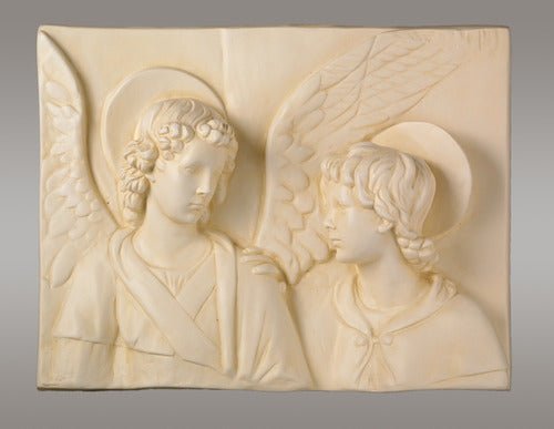 Custom Painted Tobias & The Angel Outdoor/Indoor Statue - Bella Statues