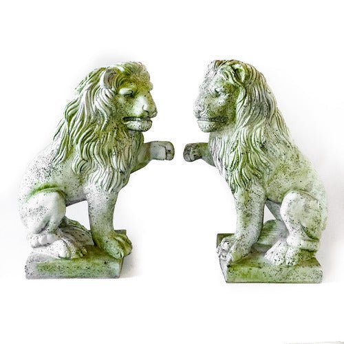 Lion Right Paw Up Outdoor/Indoor Statue - Bella Statues