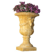 Ram And Garland Urn 31 Outdoor/Indoor Statue - Bella Statues