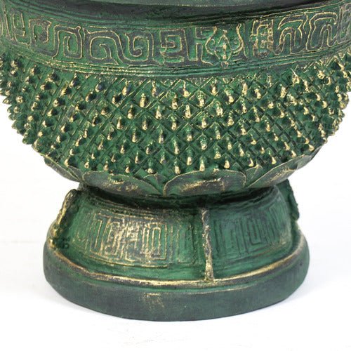 Eastern Oxidized Urn Outdoor/Indoor Statue - Bella Statues