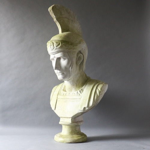 Roman Soldier with Helmet Outdoor/Indoor Statue - Bella Statues