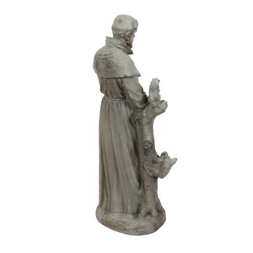 Lifesize St. Francis with Squirrels Outdoor/Indoor Statue - Bella Statues