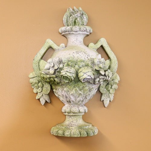 Blossoming Wall Urn 24 Outdoor/Indoor Statue - Bella Statues