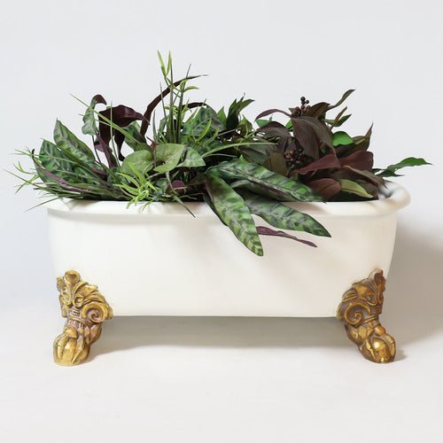 Antique Bathtub Planter Outdoor/Indoor Statue - Bella Statues