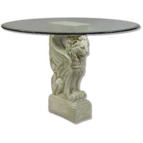 Winged Lion Console Base 32 Outdoor/Indoor Statue - Bella Statues