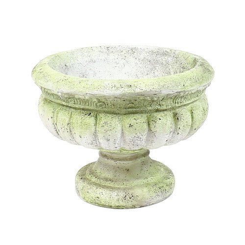 Windy Sand Fluted Urn 12 H Outdoor/Indoor Statue - Bella Statues