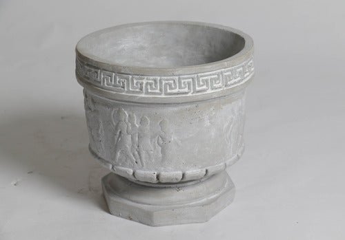 Greek Relief Pot Outdoor/Indoor Statue - Bella Statues