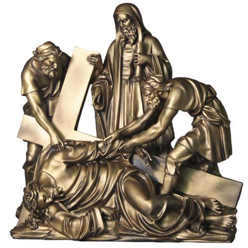 Lifesize Jesus Falls The Third Time Station 9 Outdoor/Indoor Statue - Bella Statues
