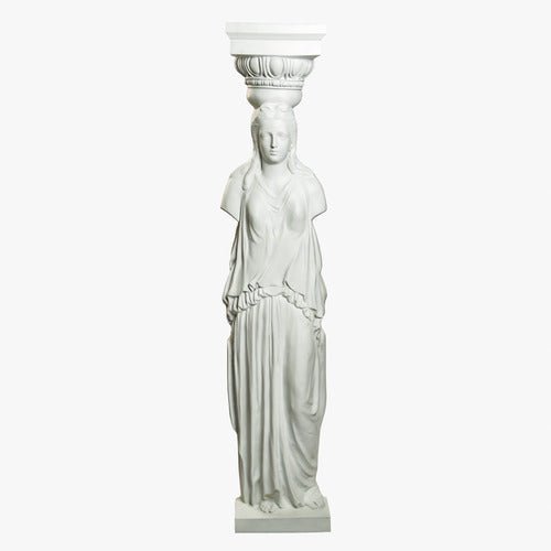 Lifesize Athenian Caryatid 1 Sided 78 Outdoor/Indoor Statue - Bella Statues
