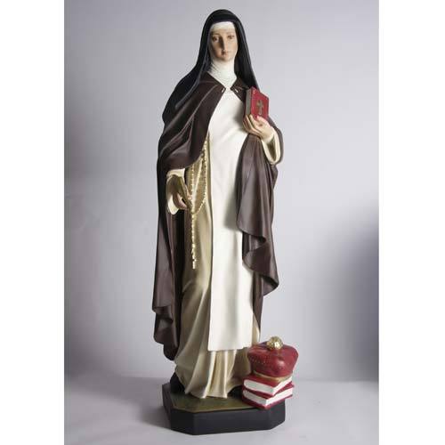 Custom Painted Lifesize Saint Teresa Of Avila 40 Outdoor/Indoor Statue - Bella Statues