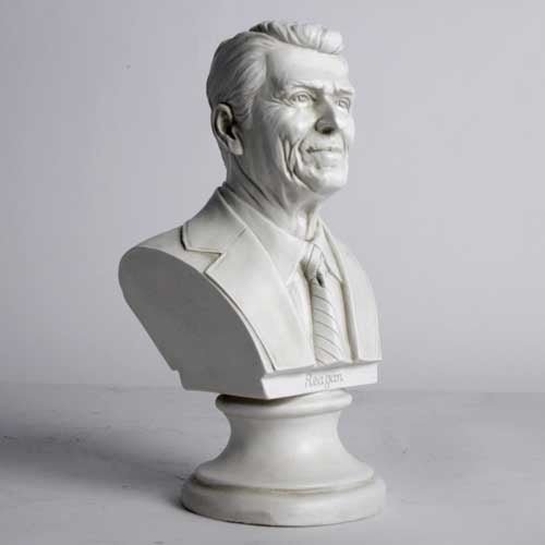 Ronald Reagan Bust 12"H Outdoor/Indoor Statue - Bella Statues