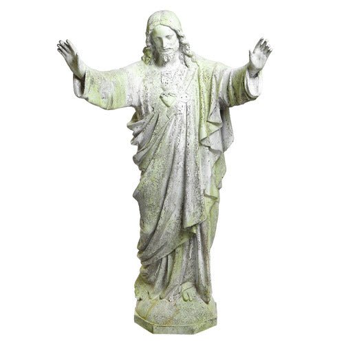 Lifesize Jesus Sacred Heart Blessing 60 Outdoor/Indoor Statue - Bella Statues