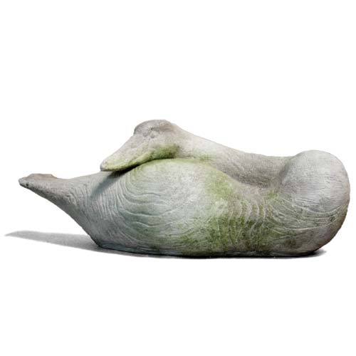 Swan Resting Outdoor/Indoor Statue - Bella Statues