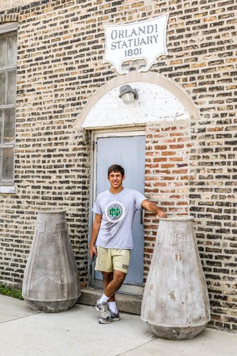 Lifesize Narrow Top Theatrical Jar Outdoor/Indoor Statue - Bella Statues