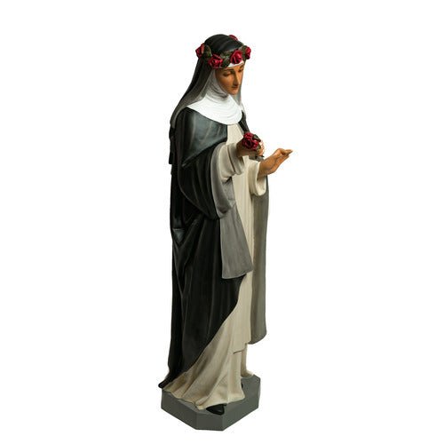 Custom Painted Lifesize Saint Rose 54 Outdoor/Indoor Statue - Bella Statues