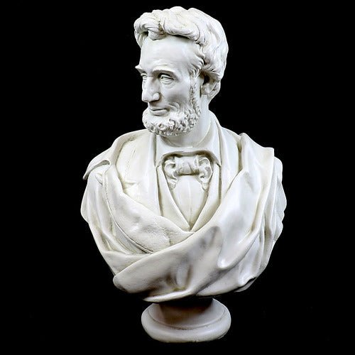 Lincoln Bust Draped Beard 34 Outdoor/Indoor Statue - Bella Statues