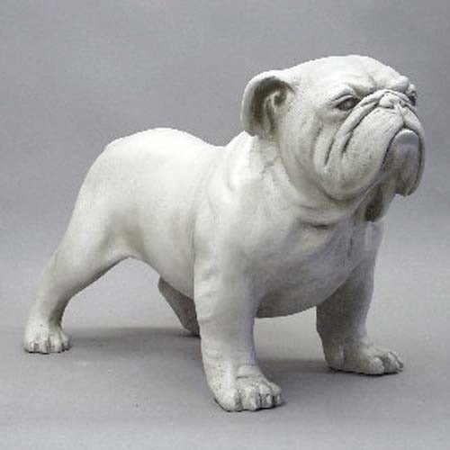 Little Bulldog 7.5"H Outdoor/Indoor Statue - Bella Statues