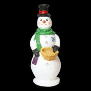 Custom Painted Lifesize Stone Cold Snowman 37 Outdoor/Indoor Statue - Bella Statues