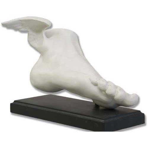 Mercury Foot On Flat Base Outdoor/Indoor Statue - Bella Statues