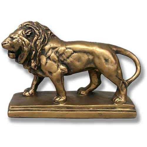 Walking Lion Sm Outdoor/Indoor Statue - Bella Statues