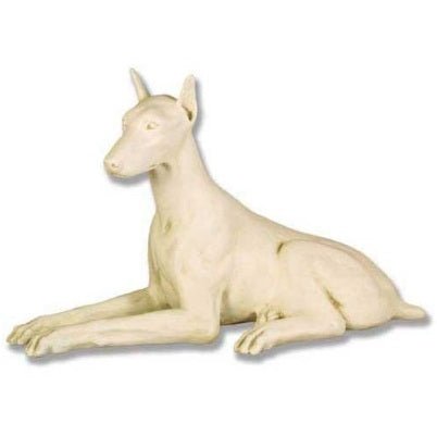 Custom Painted Sitting Doberman 22 Dog Outdoor/Indoor Statue - Bella Statues