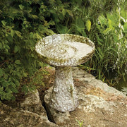 Stone And Flower Birdbath 22 Outdoor/Indoor Statue - Bella Statues