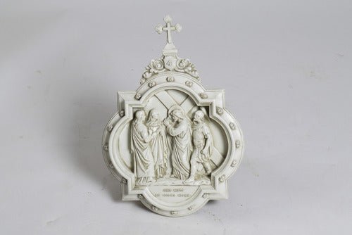 Chapel Wall Plaque Station 4 Outdoor/Indoor Statue - Bella Statues