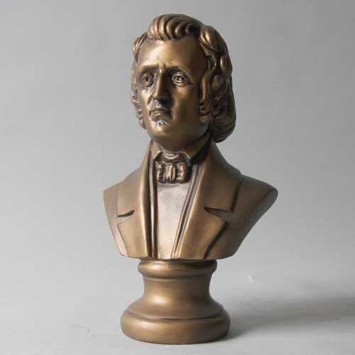 Chopin Bust Small Outdoor/Indoor Statue - Bella Statues