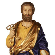 Custom Painted Lifesize Saint Peter 63" H Outdoor/Indoor Statue - Bella Statues