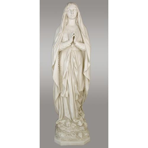 Lifesize Our Lady Of Lourdes 71" H Outdoor/Indoor Statue - Bella Statues