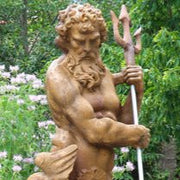Lifesize Neptune With Trident 65 Outdoor/Indoor Statue - Bella Statues