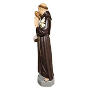 Custom Painted Lifesize St. Anthony With Child 44"h Outdoor/Indoor Statue - Bella Statues