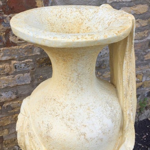 Drape Water Urn Outdoor/Indoor Statue - Bella Statues