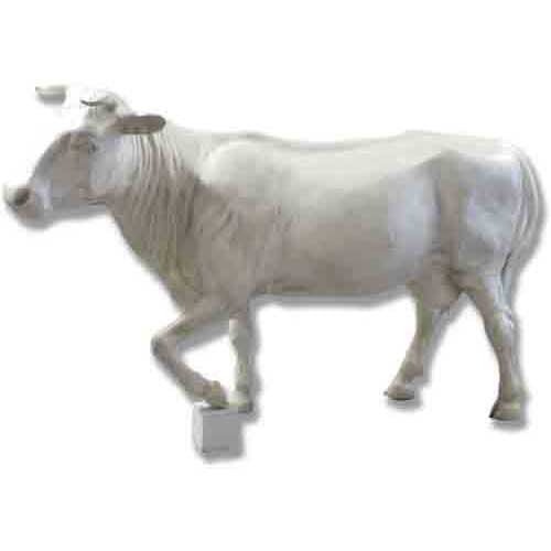 Lifesize Cow Life Size Leg Up Outdoor/Indoor Statue - Bella Statues