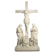 Lifesize (Md.) Jesus Is Crucified w/cross Station 12 Outdoor/Indoor Statue - Bella Statues