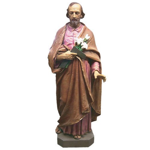 Custom Painted Lifesize Custom Painted Saint Joseph 69" H Outdoor/Indoor Statue - Bella Statues