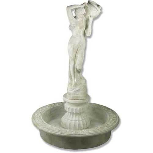 Lifesize Rebecca At Well Fountain w/pum Outdoor/Indoor Statue - Bella Statues