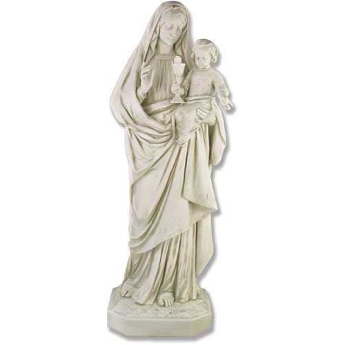 Lifesize Our Lady Blessed Sacrament Mary Outdoor/Indoor Statue - Bella Statues