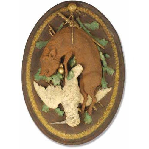 Boar Trophy Plaque Outdoor/Indoor Statue - Bella Statues